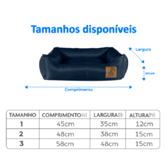 Imagem do Cama Basic para Cachorros Mabuu Pet - Azul Marinho