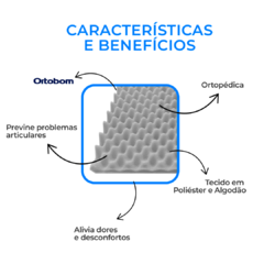 Almofada com Travesseiro Ortopédica Mabuu Pet - Cinza