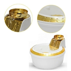Fonte Bebedouro Petlon Premium - Branco/Ouro 110v - comprar online