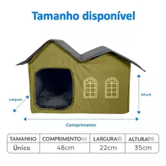 Casinha Dobrável para Cães e Gatos Mabuu Pet - Verde - loja online