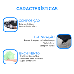Cama Hexagonal Mabuu Pet - Xadrez Preta - loja online