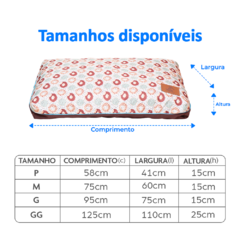 Almofada para Cachorro - Donuts Verde