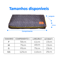 Almofada para Cachorro - Dots Preta - comprar online