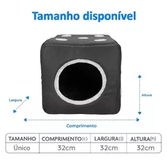 Toca Dado para Cães e Gatos Mabuu Pet - Preta - loja online