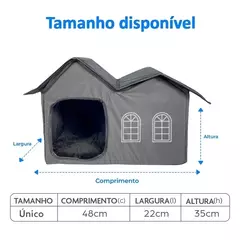 Casinha Dobrável para Cães e Gatos Mabuu Pet - Cinza - loja online