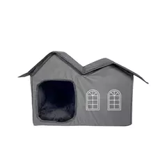 Casinha Dobrável para Cães e Gatos Mabuu Pet - Cinza - comprar online