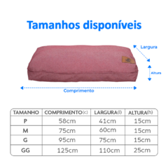 Almofada em Linho 100% Reciclado Mabuu Pet - Vermelho Mescla - comprar online
