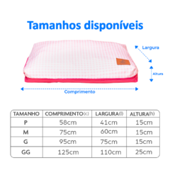Almofada para Cachorro - Vichy Rosa - comprar online