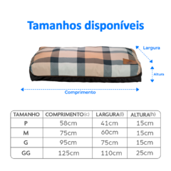 Almofada para Cachorro - Xadrez Marrom - comprar online