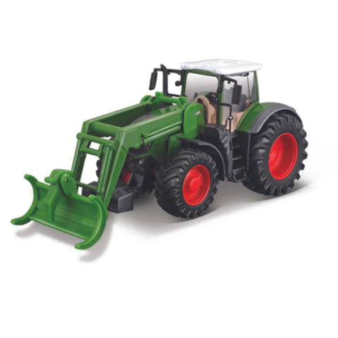 Miniatura - Trator - Fendt 1050 Vario com Garra Florestal – Bburago Farm