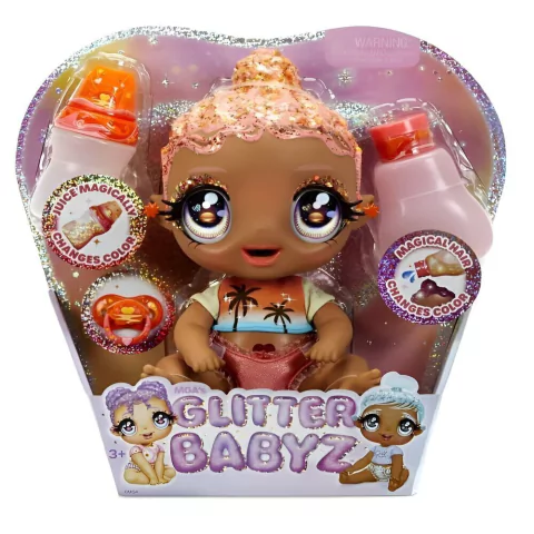 Boneca Glitter Babyz Solana Coral