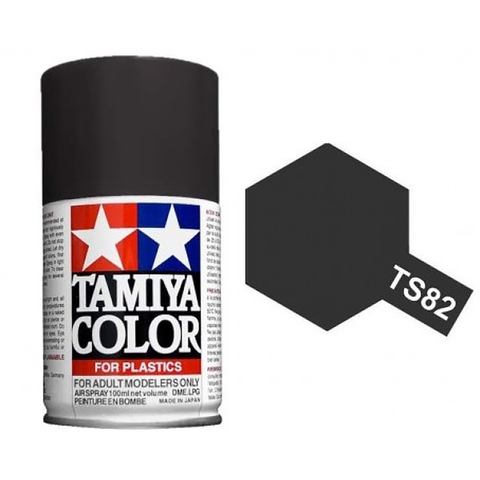 TS-82 Preto Borracha Tinta Spray 100 Ml - Tamiya
