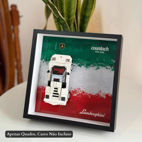 Quadro de exposição para Lego Speed Champions - Lamborghini Countach