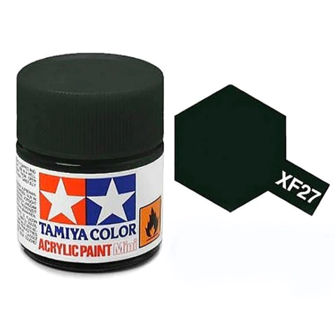 Tinta acrílica XF-27 Preto Esverdeado (10ml) - Tamiya