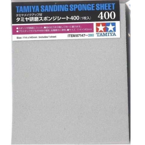 Lixa Esponja 400 - Tamiya