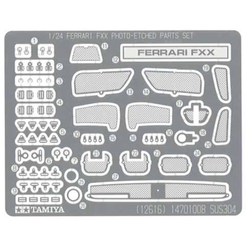 Decal Ferrari FXX PE Parts