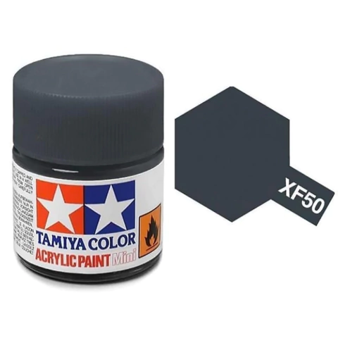 Tinta acrílica mini XF-50 Azul Campo (10ml) - Tamiya
