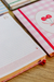Agenda Permanente Sweet - 1 Dia por Página - Coleção Cherry - Constelações de Letras