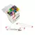 KIT 24 CANETAS MARCADORES DE PONTA DUPLA ESTOJO PLASTICO - comprar online