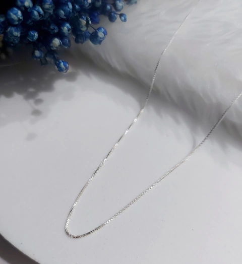 Corrente veneziana v15 50cm prata 925