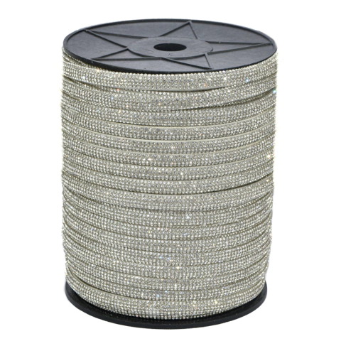 Tubo de strass meia cana 6mm - METRO - loja online