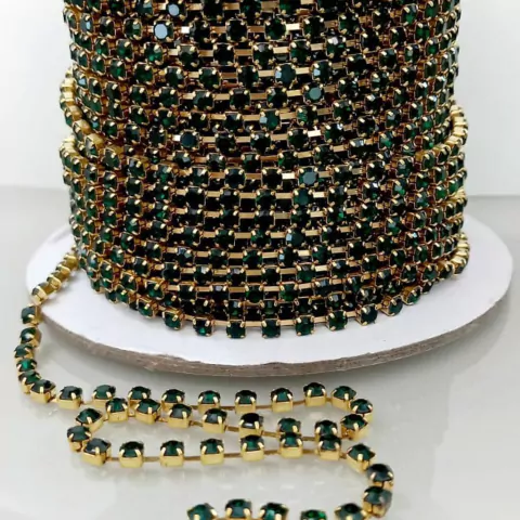 Strass em metro SS16 / PP32 (Corrente)