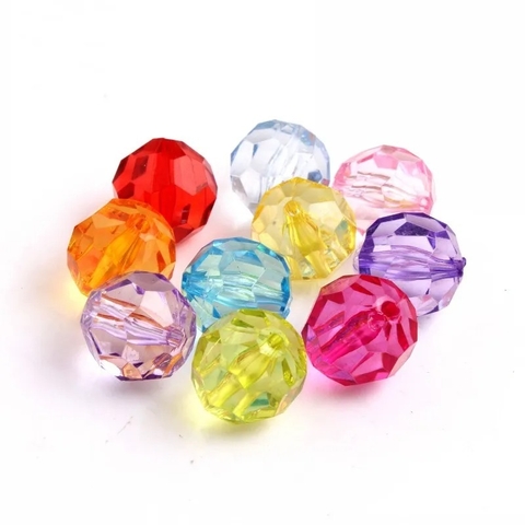 Bola acrilica facetada 12mm - comprar online