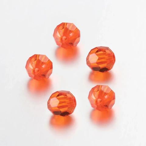 Bola acrilica facetada 10mm - ornellas pedrarias armarinhos e artesanato