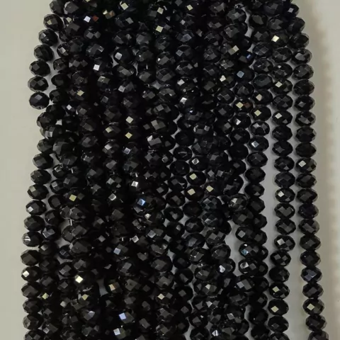 Fio de cristal facetado de vidro 12mm - ornellas pedrarias armarinhos e artesanato