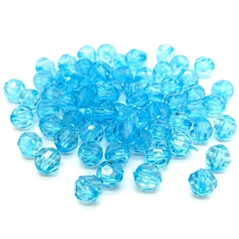 Bola Acrilica facetada 6mm - ornellas pedrarias armarinhos e artesanato