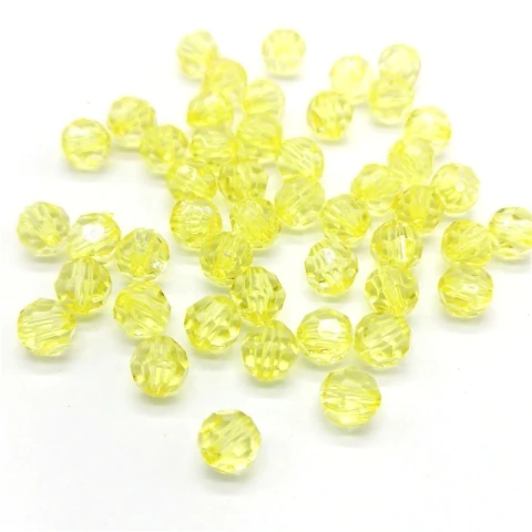 Bola acrilica facetada 8mm - ornellas pedrarias armarinhos e artesanato
