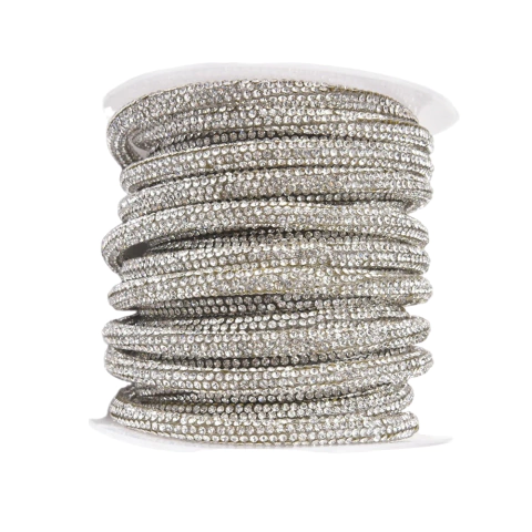 Tubo de strass roliço 6mm - comprar online