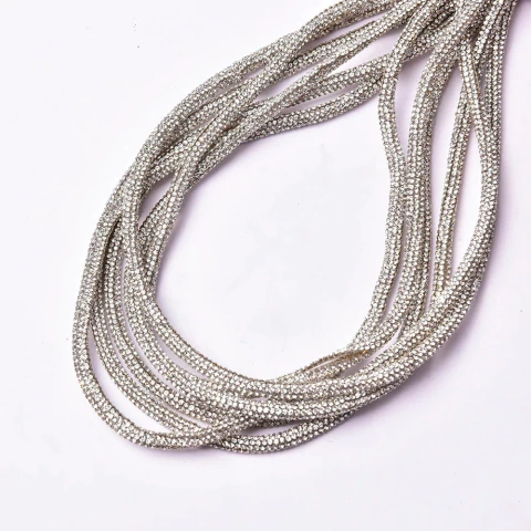 Tubo de strass roliço 3mm - comprar online