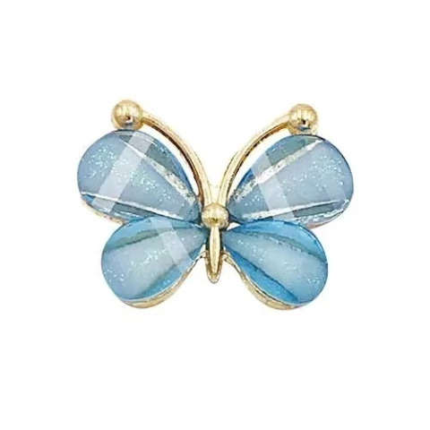 Aplique C/ Pedraria Borboleta - 4 Peças - comprar online