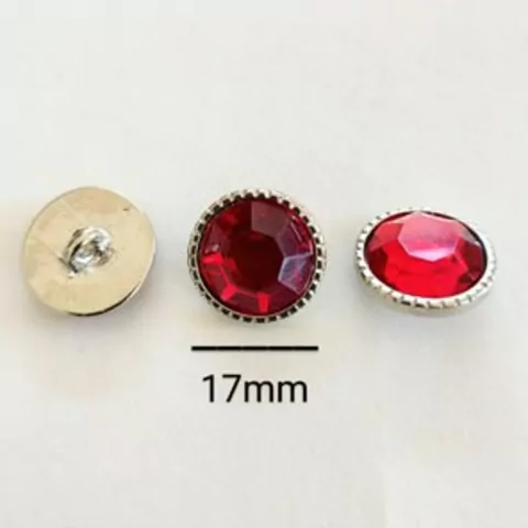 Botão de Zamac com pezinho 17mm