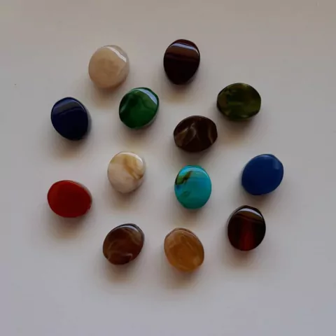 Resina Oval 16x19mm (Passante)