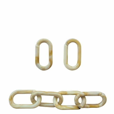 Elo de Acrílico oval 20x40mm