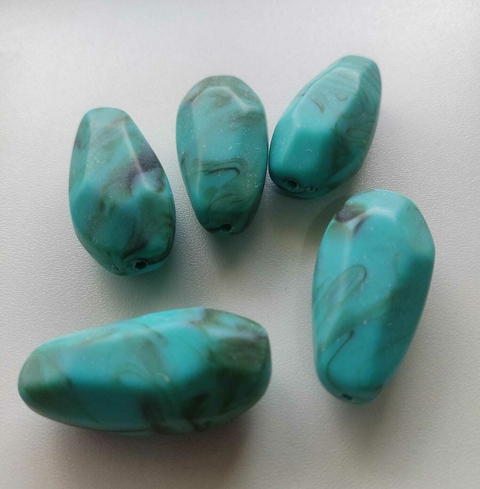 Resina Fosca Oval Irregular 20x40mm