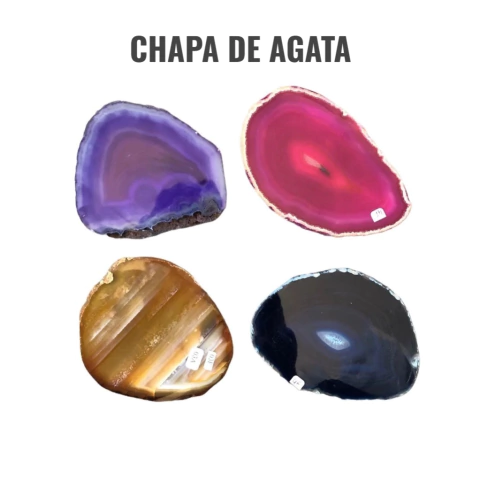 Chapa de Pedra Ágata 9 a 13 cm