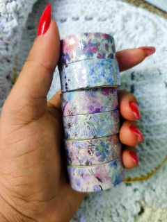 Washi Tape com Foil Prata - comprar online