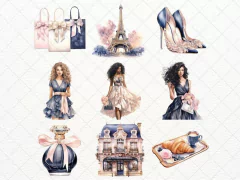 Elas em Paris na internet