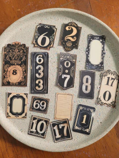 Números Vintage - Journal da Domi