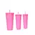 VASO DIAMANTE XL SET X 3 - ROSA en internet