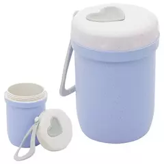 Pote Térmico Infantil De Bambu Frutas Com Tampa 300ml - comprar online