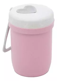 Pote Térmico Infantil De Bambu Frutas Com Tampa 300ml - comprar online