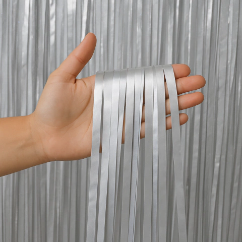 CORTINA PLATA MATE - comprar online