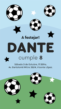 INVITACION DIGITAL "FUTBOL" - comprar online