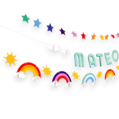 GUIRNALDAS "ARCOIRIS VIBRANTE" X3 - comprar online