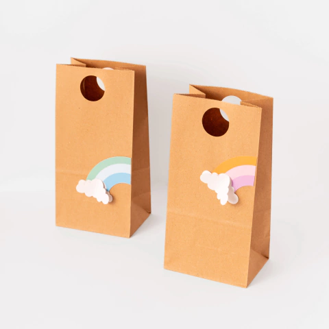 BOLSITA PARA SORPRESAS X 5 "ARCOIRIS PASTEL"