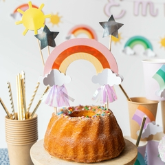 DECO TORTA “ARCOIRIS PASTEL”